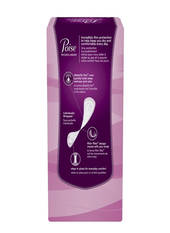 Poise Microliners, Long Length - Lightest Absorbency, 50 Count (Pack of 2) - Image 2